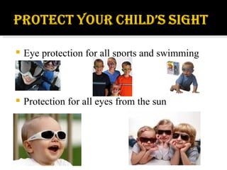 Eye protection for all sports and swimming Protection for all eyes from the sun 