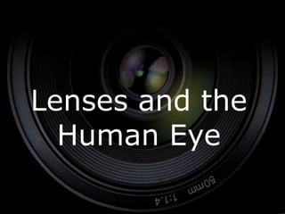 Lenses and the Human Eye 
