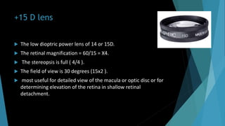 Lenses in ophthalmology | PPTX