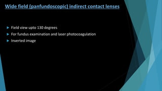 Lenses in ophthalmology | PPTX