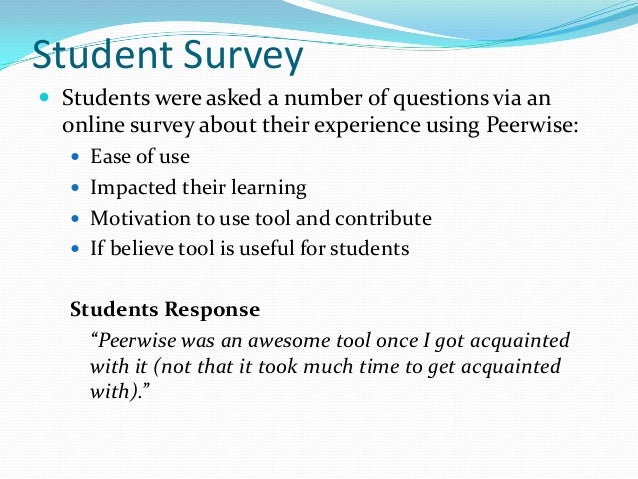 student survey questions
