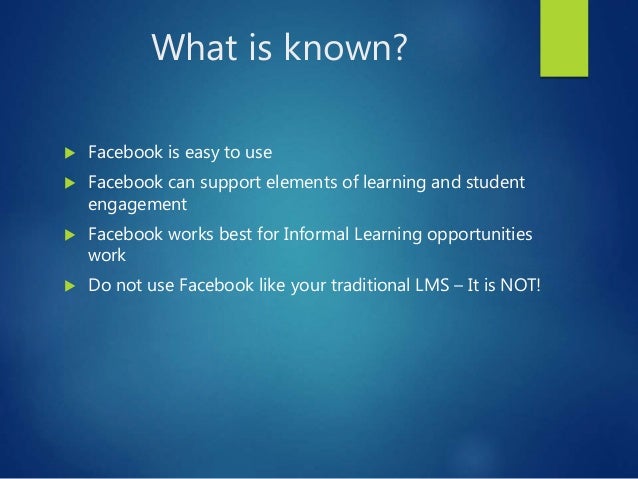 grous on faceboof about education