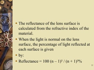 Lens material and its propertes | PPSX