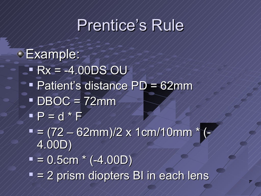Lens power measurement