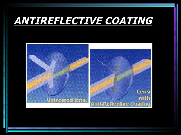 Ophthalmic lens reflections & ARC