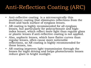 Lens surface coating | PPTX