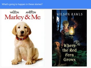 What’s going to happen in these stories?
 