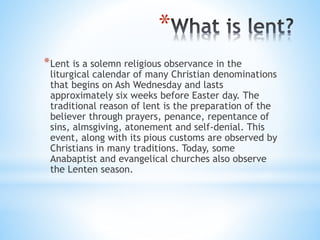 Lent | PPTX