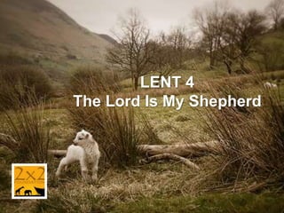 LENT 4
The Lord Is My Shepherd
 