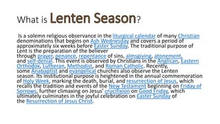 Lenten season | PPTX