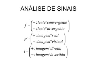 ANÁLISE DE SINAIS 