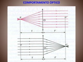COMPORTAMENTO ÓPTICO
 