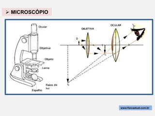  MICROSCÓPIO




                www.fisicaatual.com.br
 