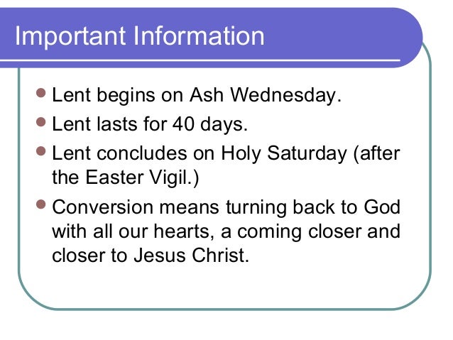 Lent History Summary | The history of Lent – RZBGCL