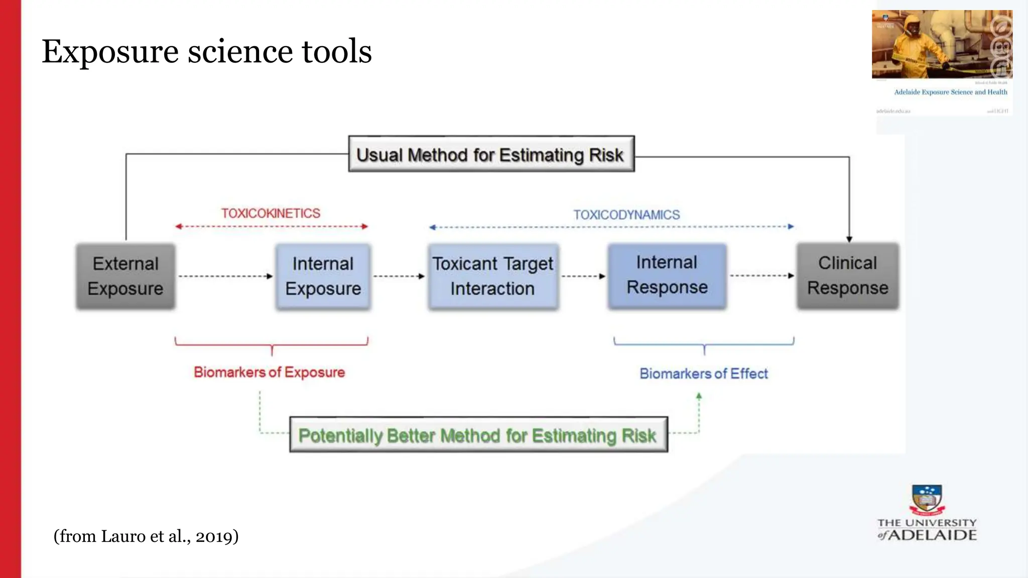 What is exposure
science?
Exposure science tools
(from Lauro et al., 2019)
 