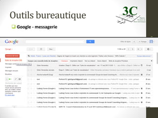 Ou en êtes-vous avec le numérique ?

05/10/2013

Outils bureautique
 Google - messagerie

19

 