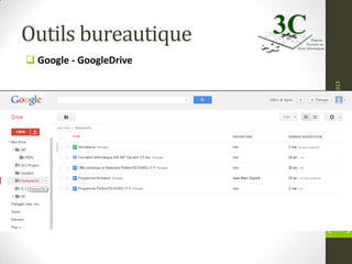 Ou en êtes-vous avec le numérique ?

05/10/2013

Outils bureautique
 Google - GoogleDrive

20

 