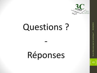 Ou en êtes-vous avec le numérique ?

05/10/2013

Questions ?
Réponses
43

 