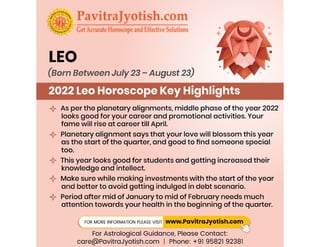 Leo 2022 Horoscope Predictions