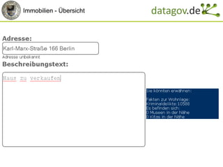 Immobilien - Übersicht