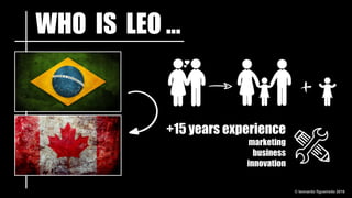 © leonardo figueiredo 2016
WHO IS LEO …
+15 years experience
marketing
business
innovation
+
 