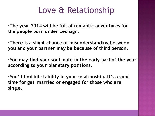 Leo Horoscope 2014 - 