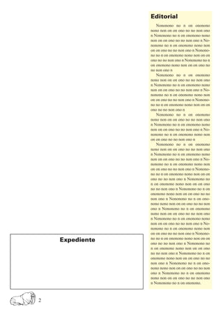 Editorial
                    Nononono no n on ononono
                 nono non on on ono no no non ono
                 n Nononono no n on ononono nono
                 non on on ono no no non ono n No-
                 nonono no n on ononono nono non
                 on on ono no no non ono n Nonono-
                 no no n on ononono nono non on on
                 ono no no non ono n Nononono no n
                 on ononono nono non on on ono no
                 no non ono n
                    Nononono no n on ononono
                 nono non on on ono no no non ono
                 n Nononono no n on ononono nono
                 non on on ono no no non ono n No-
                 nonono no n on ononono nono non
                 on on ono no no non ono n Nonono-
                 no no n on ononono nono non on on
                 ono no no non ono n
                    Nononono no n on ononono
                 nono non on on ono no no non ono
                 n Nononono no n on ononono nono
                 non on on ono no no non ono n No-
                 nonono no n on ononono nono non
                 on on ono no no non ono n
                    Nononono no n on ononono
                 nono non on on ono no no non ono
                 n Nononono no n on ononono nono
                 non on on ono no no non ono n No-
                 nonono no n on ononono nono non
                 on on ono no no non ono n Nonono-
                 no no n on ononono nono non on on
                 ono no no non ono n Nononono no
                 n on ononono nono non on on ono
                 no no non ono n Nononono no n on
                 ononono nono non on on ono no no
                 non ono n Nononono no n on ono-
                 nono nono non on on ono no no non
                 ono n Nononono no n on ononono
                 nono non on on ono no no non ono
                 n Nononono no n on ononono nono
                 non on on ono no no non ono n No-
                 nonono no n on ononono nono non
                 on on ono no no non ono n Nonono-
                 no no n on ononono nono non on on
    Expediente   ono no no non ono n Nononono no
                 n on ononono nono non on on ono
                 no no non ono n Nononono no n on
                 ononono nono non on on ono no no
                 non ono n Nononono no n on ono-
                 nono nono non on on ono no no non
                 ono n Nononono no n on ononono
                 nono non on on ono no no non ono
                 n Nononono no n on ononono.



2
 