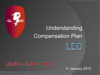 Understanding
Compensation Plan




           1st January 2013
 