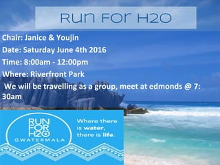 Run For H2O
 