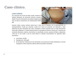 Caso clínico.
 