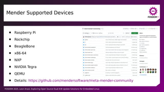 Exploring Open Source Dual A/B Update Solutions for Embedded Linux | PPT