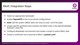 Exploring Open Source Dual A/B Update Solutions for Embedded Linux | PDF