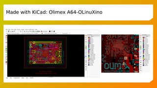 Made with KiCad: Olimex A64-OLinuXino
 