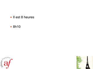 Exercice 3.Qu’est-cequetuas fait dimanche?Jesuisallé au cinéma avec Pierre. Nous avons vu un film trèsamusant. Puis nous avons fait une promenade au Jardin des Tuileries. Après, je suisrentré(e) chez moi et j’aitravaillé
