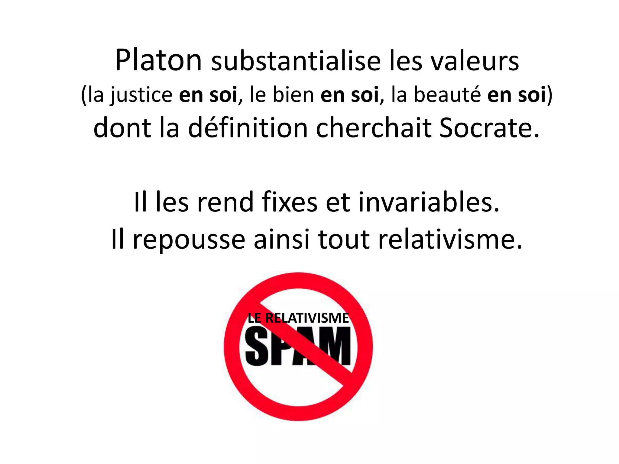 Leçon 7 platon la théorie des idées et l'analogie de