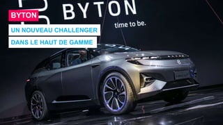 5
0
GRANDES ANNONCES
CONNECTED MOBILITY
:
BYTON
UN NOUVEAU CHALLENGER
DANS LE HAUT DE GAMME
 