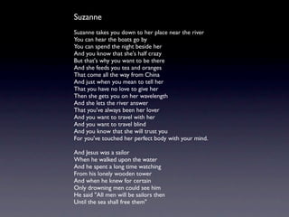 眾神列傳之Leonard Cohen：浪蕩詩神篇