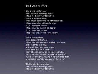 眾神列傳之Leonard Cohen：浪蕩詩神篇