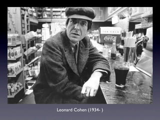 眾神列傳之Leonard Cohen：浪蕩詩神篇