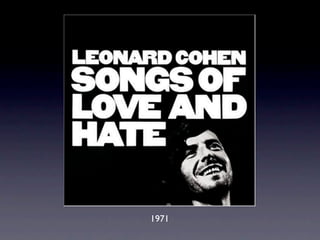 眾神列傳之Leonard Cohen：浪蕩詩神篇