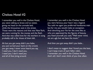 眾神列傳之Leonard Cohen：浪蕩詩神篇