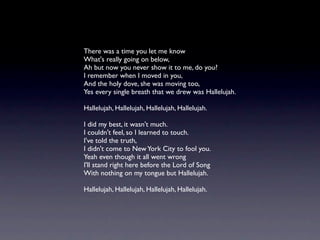 眾神列傳之Leonard Cohen（下）── 聚歌成塔的智者