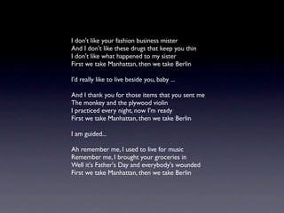 眾神列傳之Leonard Cohen（下）── 聚歌成塔的智者