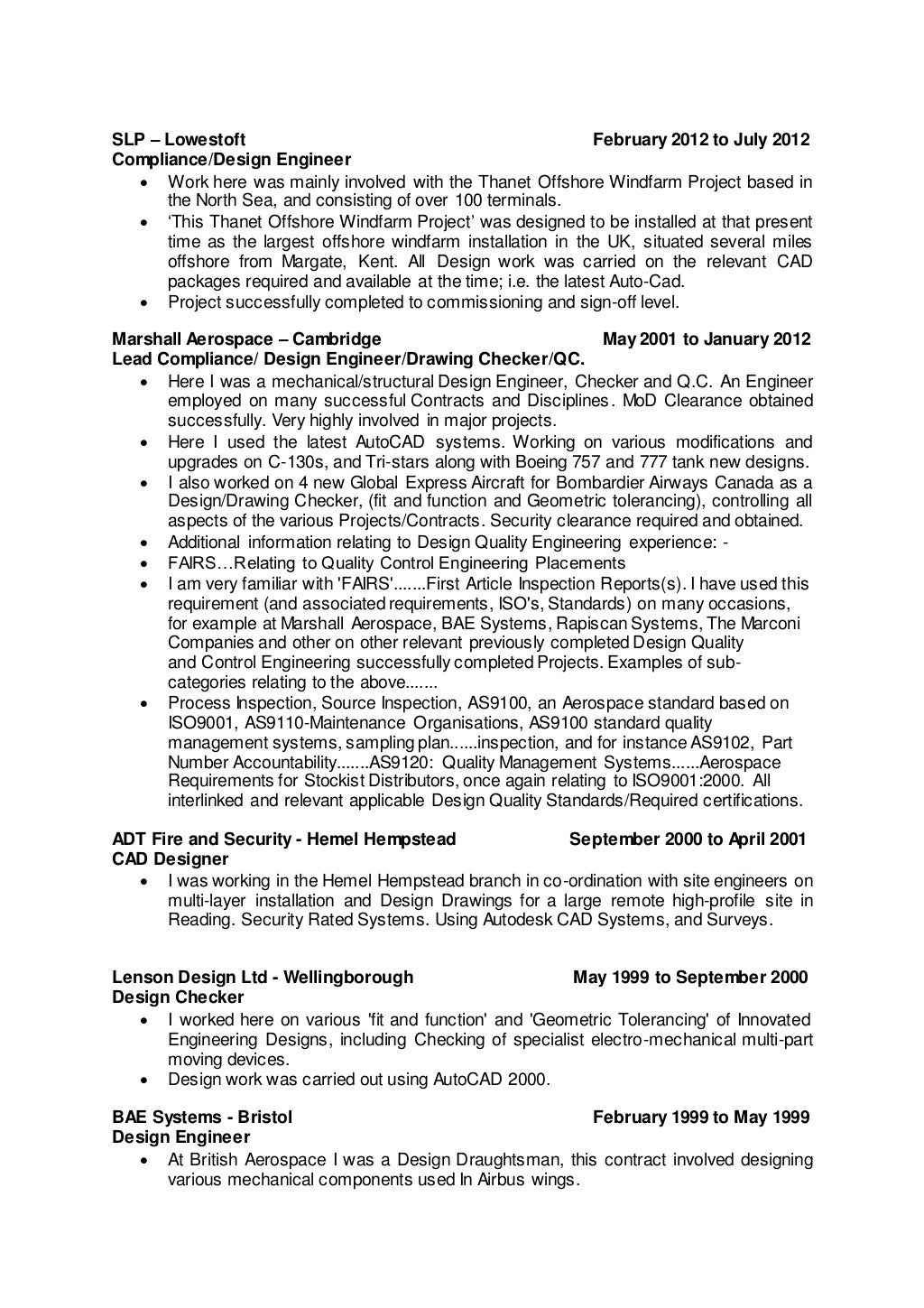 Drawing Structural/Mechanical Project Engineer