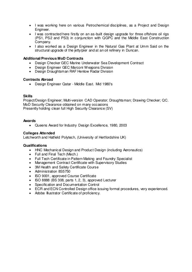 Drawing Structural/Mechanical Project Engineer