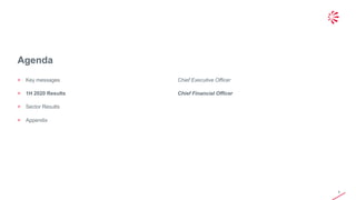 © 2019 Leonardo - Società per azioni
Agenda
6
> Key messages Chief Executive Officer
> 1H 2020 Results Chief Financial Officer
> Sector Results
> Appendix
 