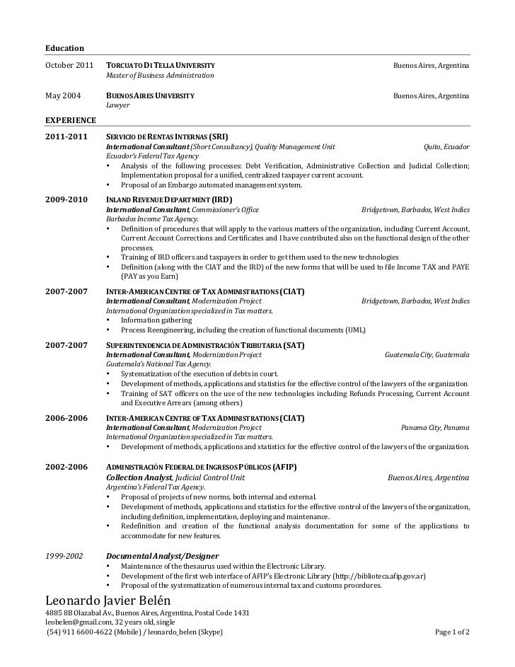 Curriculum Vitae Engish Curriculum Vitae Engish