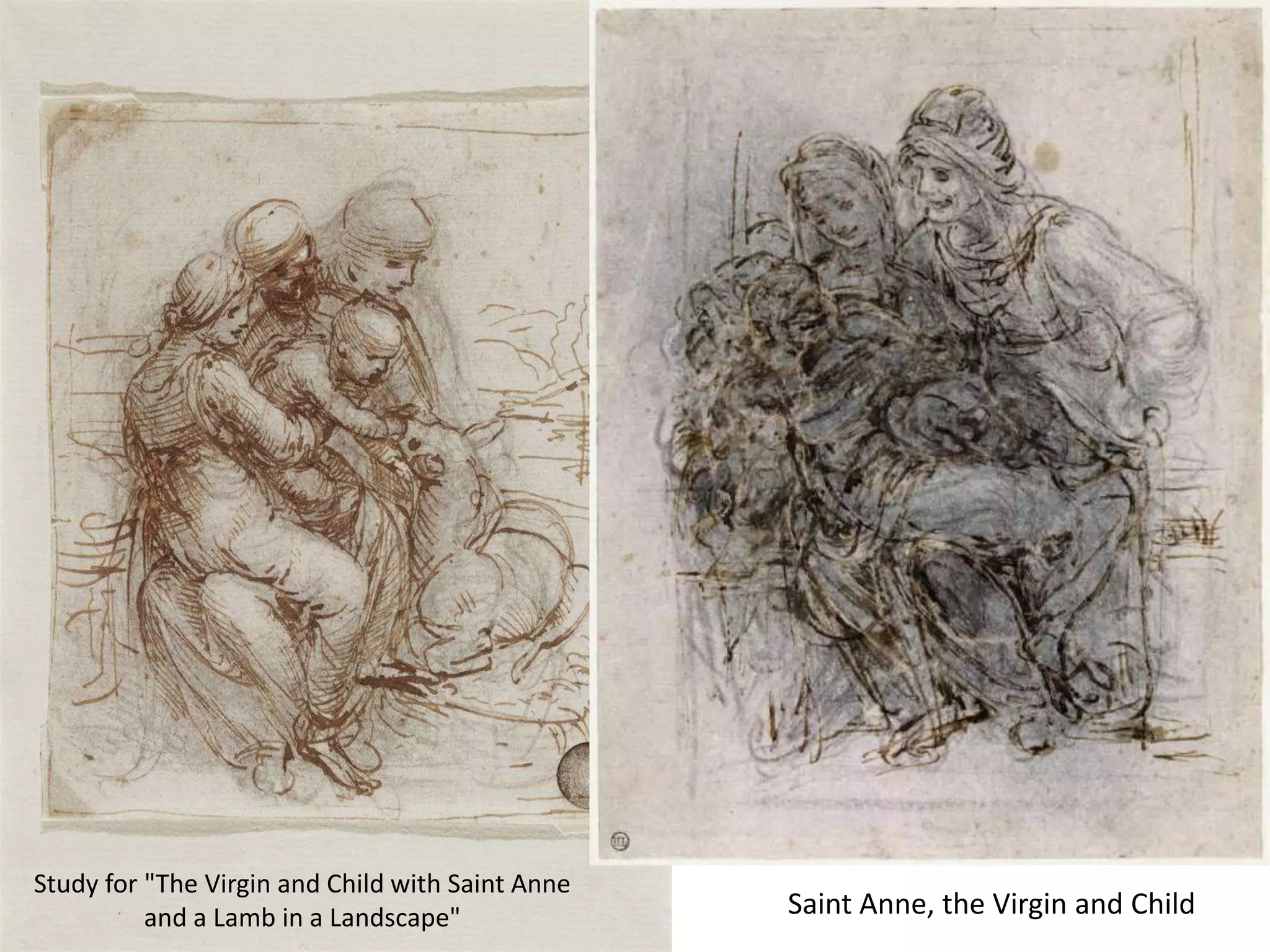 Saint Anne, the Virgin and Child
Study for "The Virgin and Child with Saint Anne
and a Lamb in a Landscape"
 