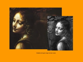 Detalle del ángel (virgen de las rocas) 