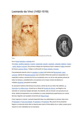 Leonardo da vinci | PDF